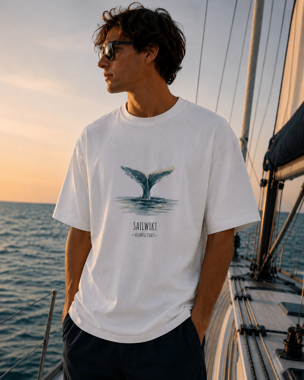 "Whale Tail" Oversized T-shirt