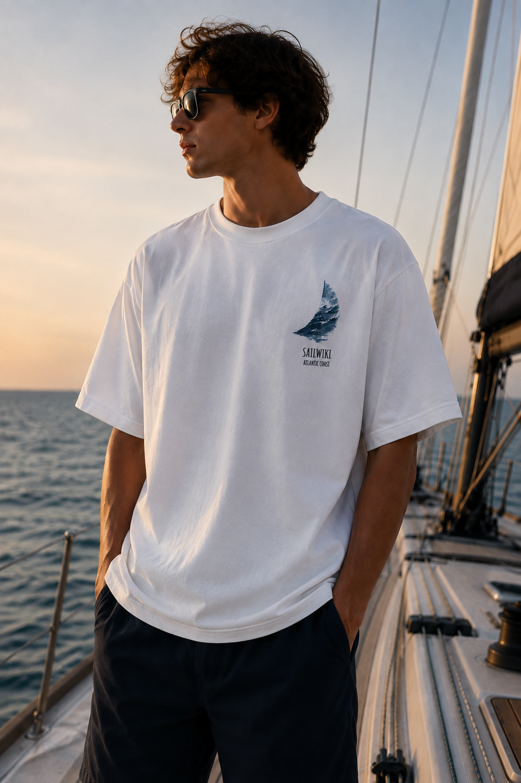 T-Shirt Oversize SailWiki — lifestyle фото
